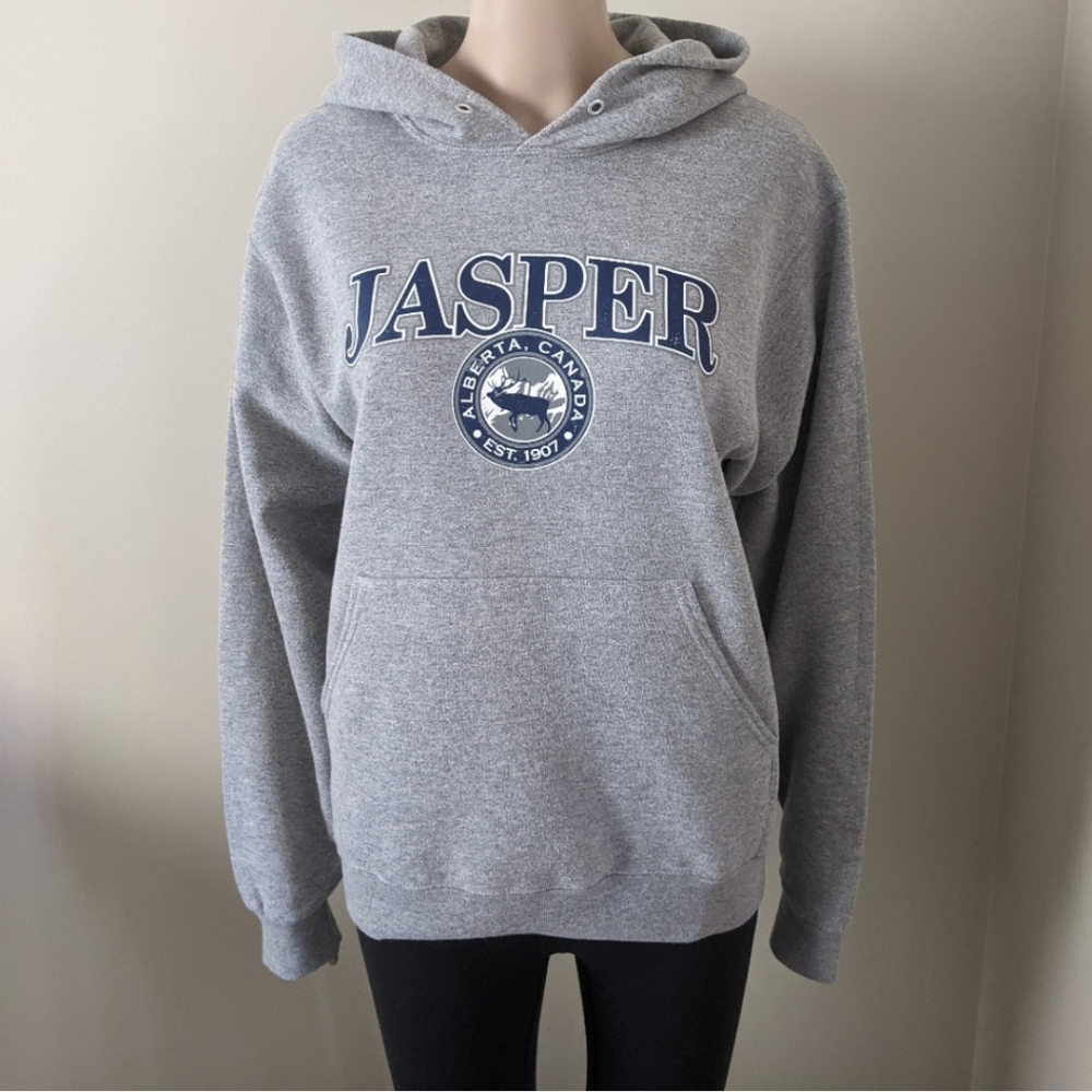 Jasper National Park grey, hoodie men's small
